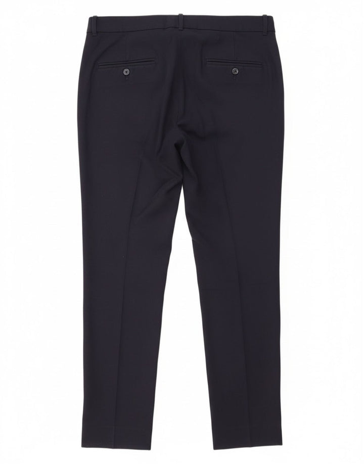 Slim-Anzughose für Damen von Zara, Größe L, W33, L30, Marineblau