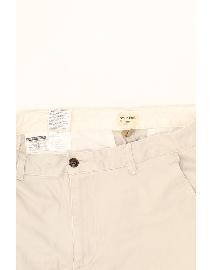 DOCKERS Mens Chino Shorts W32 Medium Grey Cotton Vintage Dockers and Second-Hand Dockers from Messina Hembry 