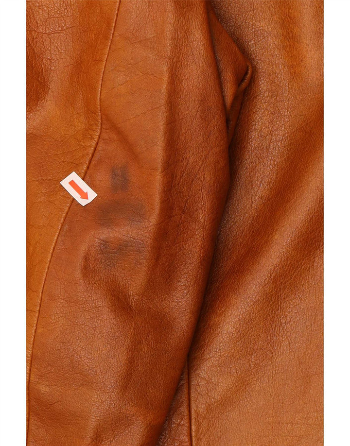 Vintage Herren Lederjacke UK 38 Mittelbraun