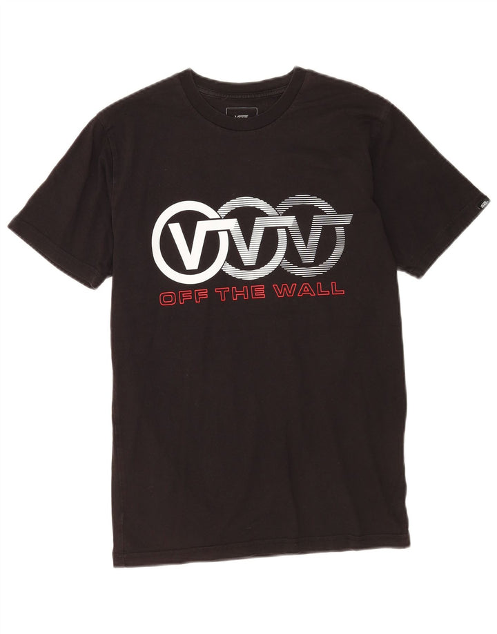 Vans Herren-T-Shirt mit Grafik, Größe S, Schwarz, Baumwolle