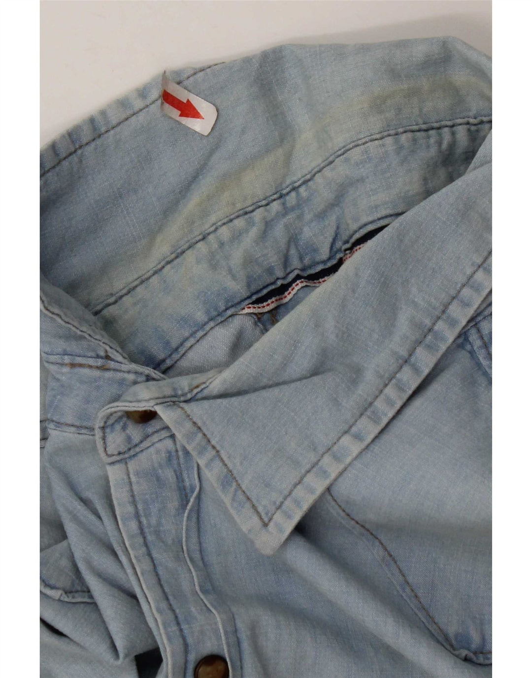 Wrangler Herren-Jeanshemd aus mittelblauer Baumwolle