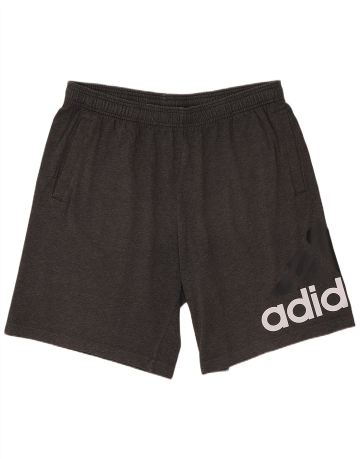 Adidas Herren Graphic Sport Shorts Große graue Baumwolle