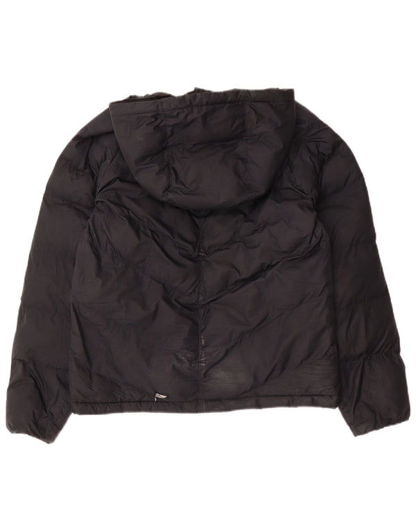 Nike Wattierte Jacke mit Kapuze für Jungen, 12–13 Jahre, Größe L, Schwarz, Polyester