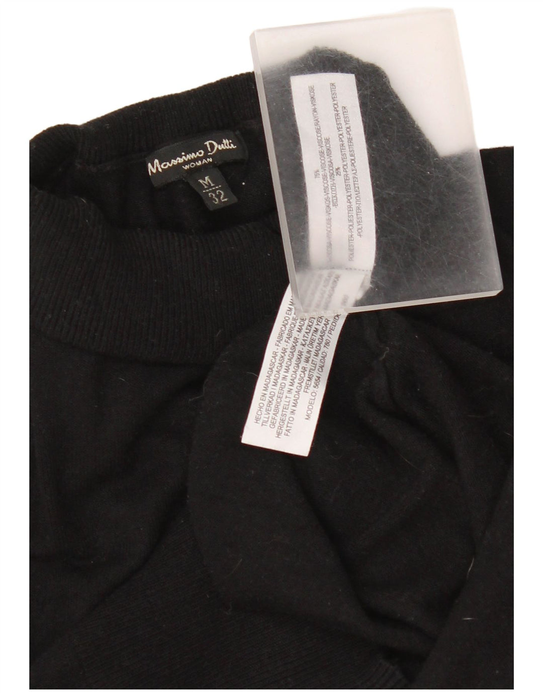 Massimo Dutti Damen-Pullover mit Rollkragen, Gr. 12, mittelschwarz