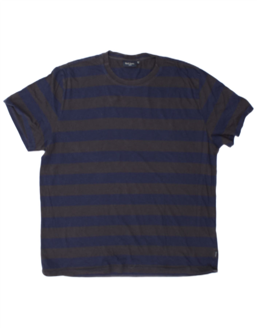 Paul Smith Herren T-Shirt Top XL blau gestreift aus Baumwolle