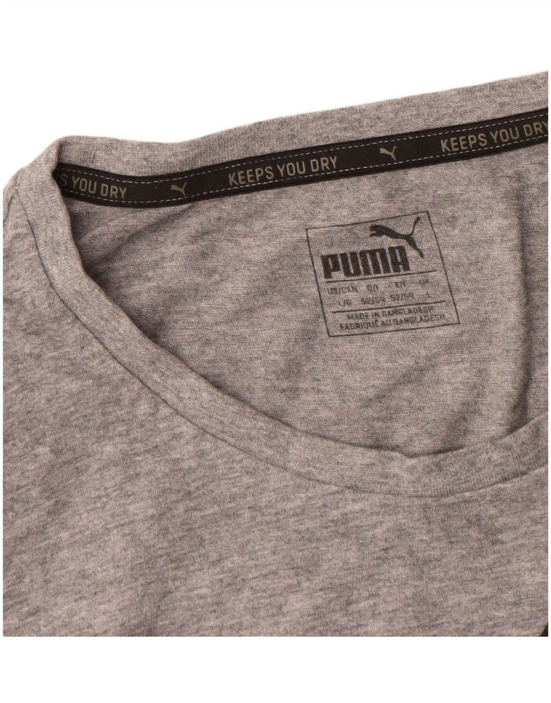 Puma Herren Grafik T-Shirt Top Large Grau