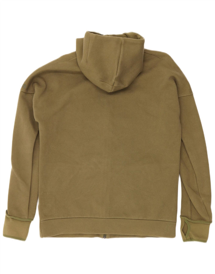 ADIDAS Herren Kapuzenpullover mit grafischem Reißverschluss, groß, Khaki