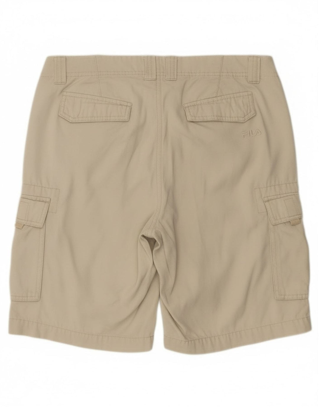 Fila Herren Cargo-Shorts, Größe L, W34, aus weißer Baumwolle