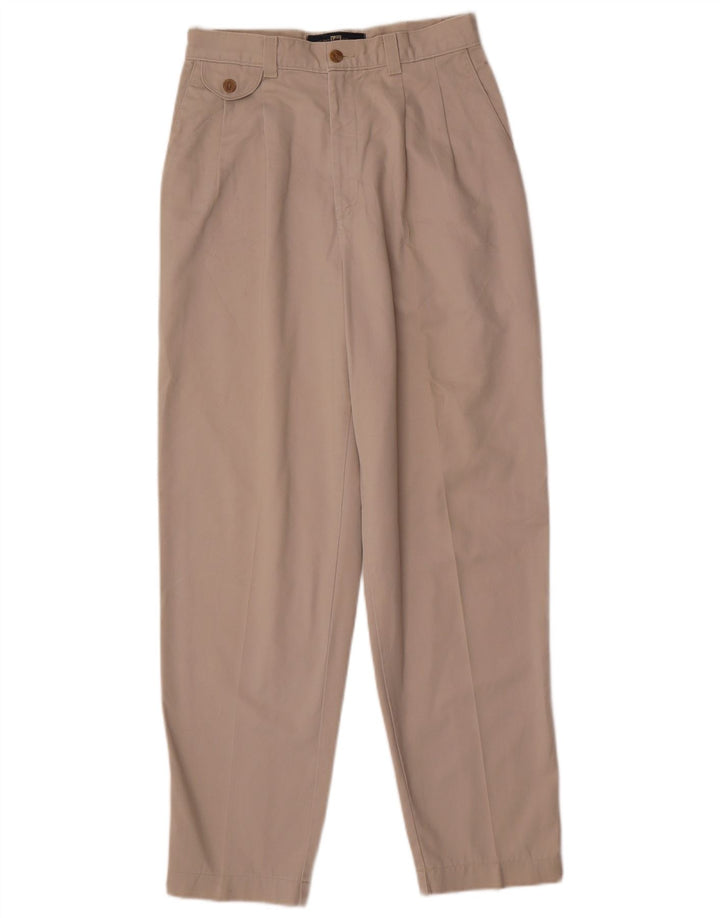 Lee Damen Tapered Chino-Hose US 8 Medium W28 L28 Beige Baumwolle