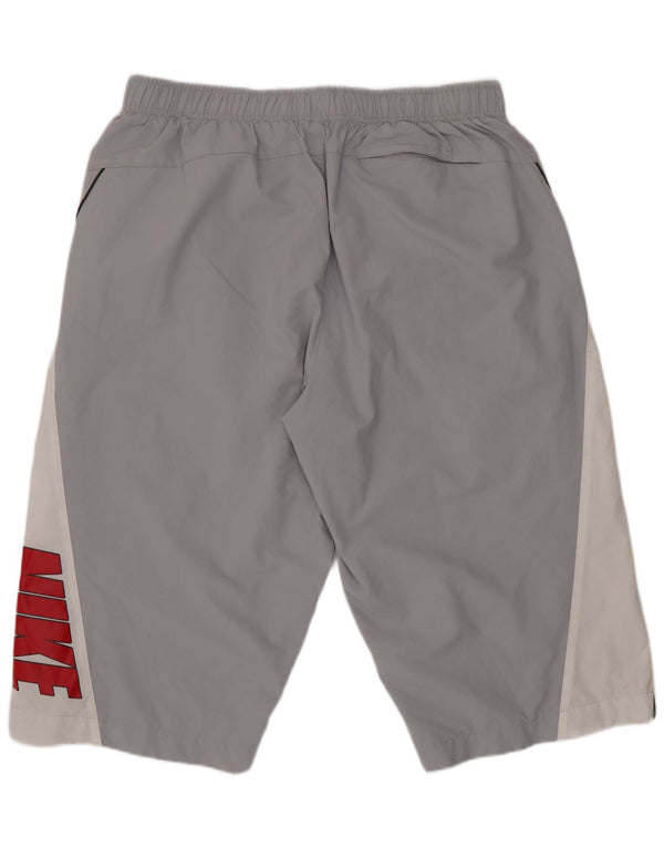 Nike Herren-Sportshorts mit Grafik, groß, Grau, Farbblock-Polyester, Sport