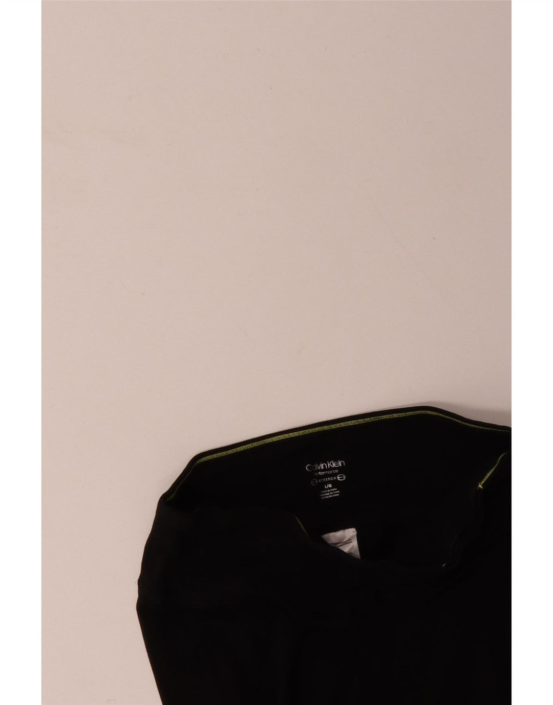 CALVIN KLEIN Damen Capri-Leggings mit Grafik, UK 14, Größe L, Schwarz, Farbblock