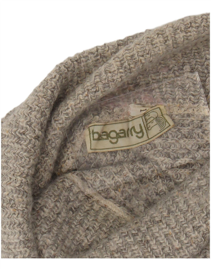 BAGARRY Damen Crop Rollkragenpullover Pullover UK 14 Large Grau meliert