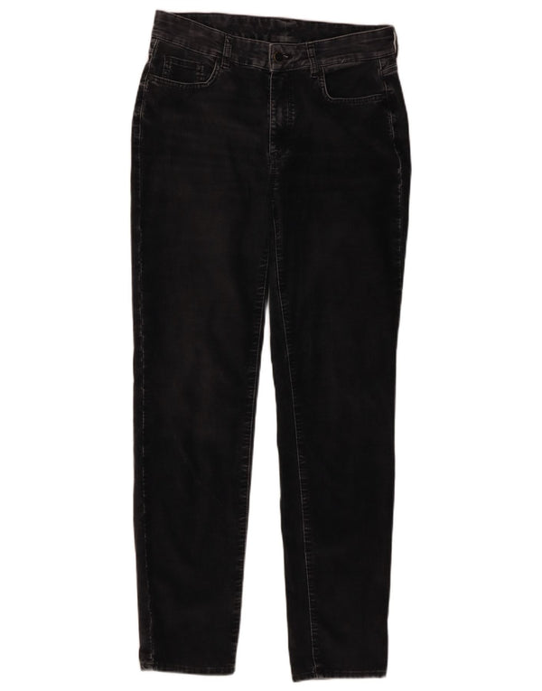 Massimo Dutti Damen Slim Samt Freizeithose EU 36 XS W26 L28 Grau