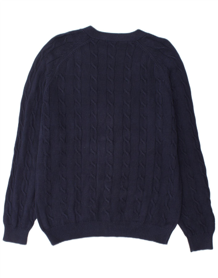 Kappa Herren-Strickjacke, groß, marineblau, Baumwolle
