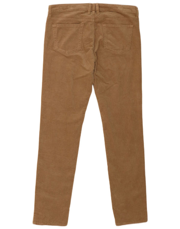 Orvis Womens Skinny Corduroy Trousers US 14 Large W34 L32 Brown Cotton