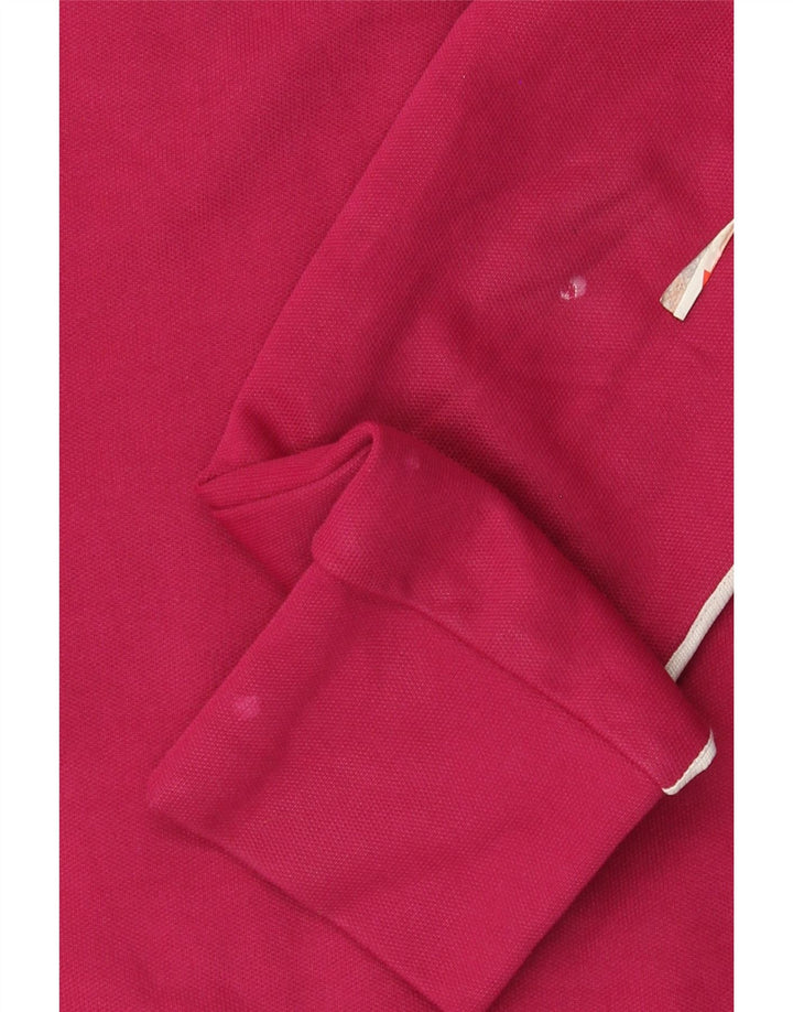 Adidas Damen Trainingsanzug Top Jacke IT 40 Small Pink Colourblock Baumwolle