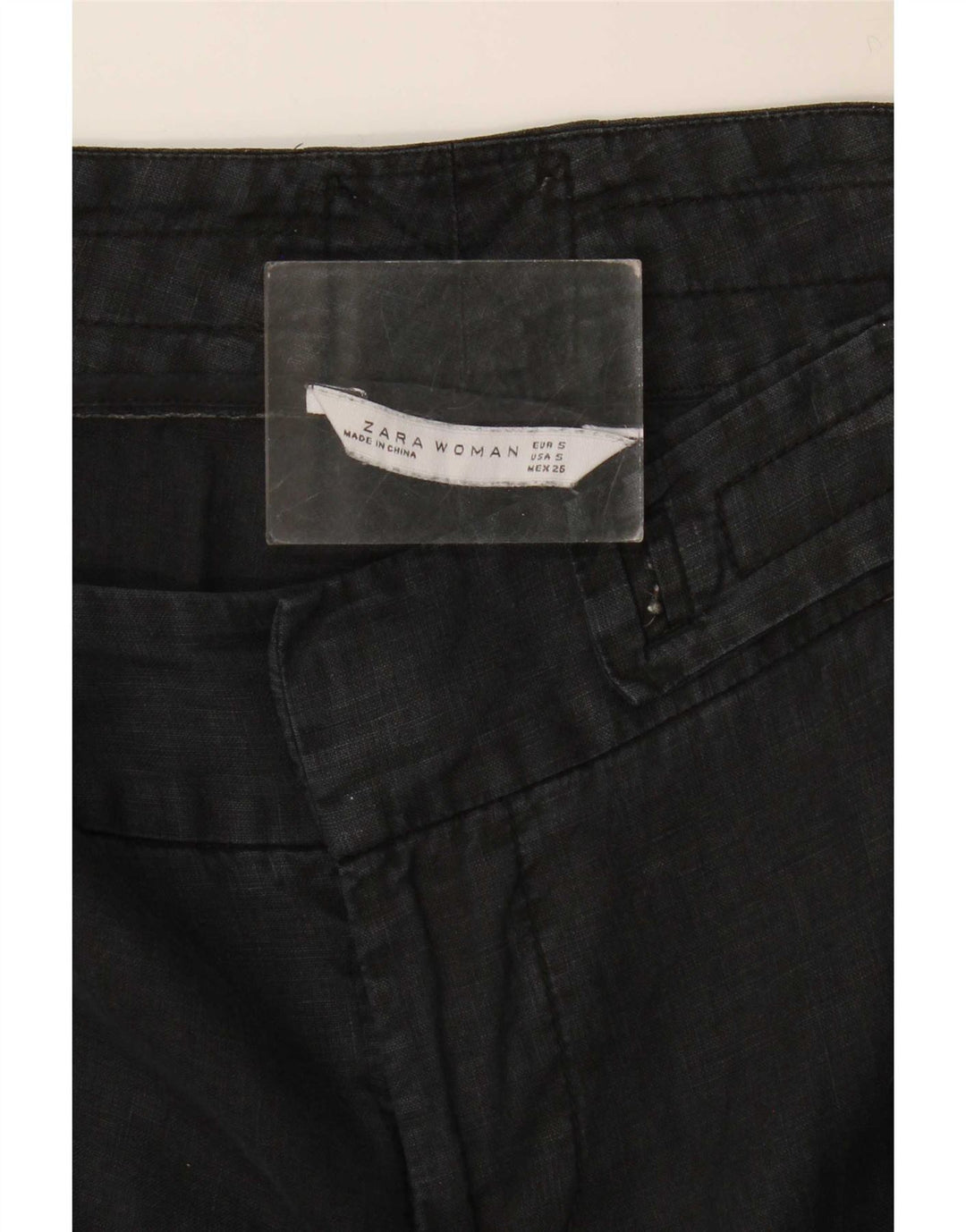 Zara Damen Bootcut Freizeithose Small W26 L30 Schwarz