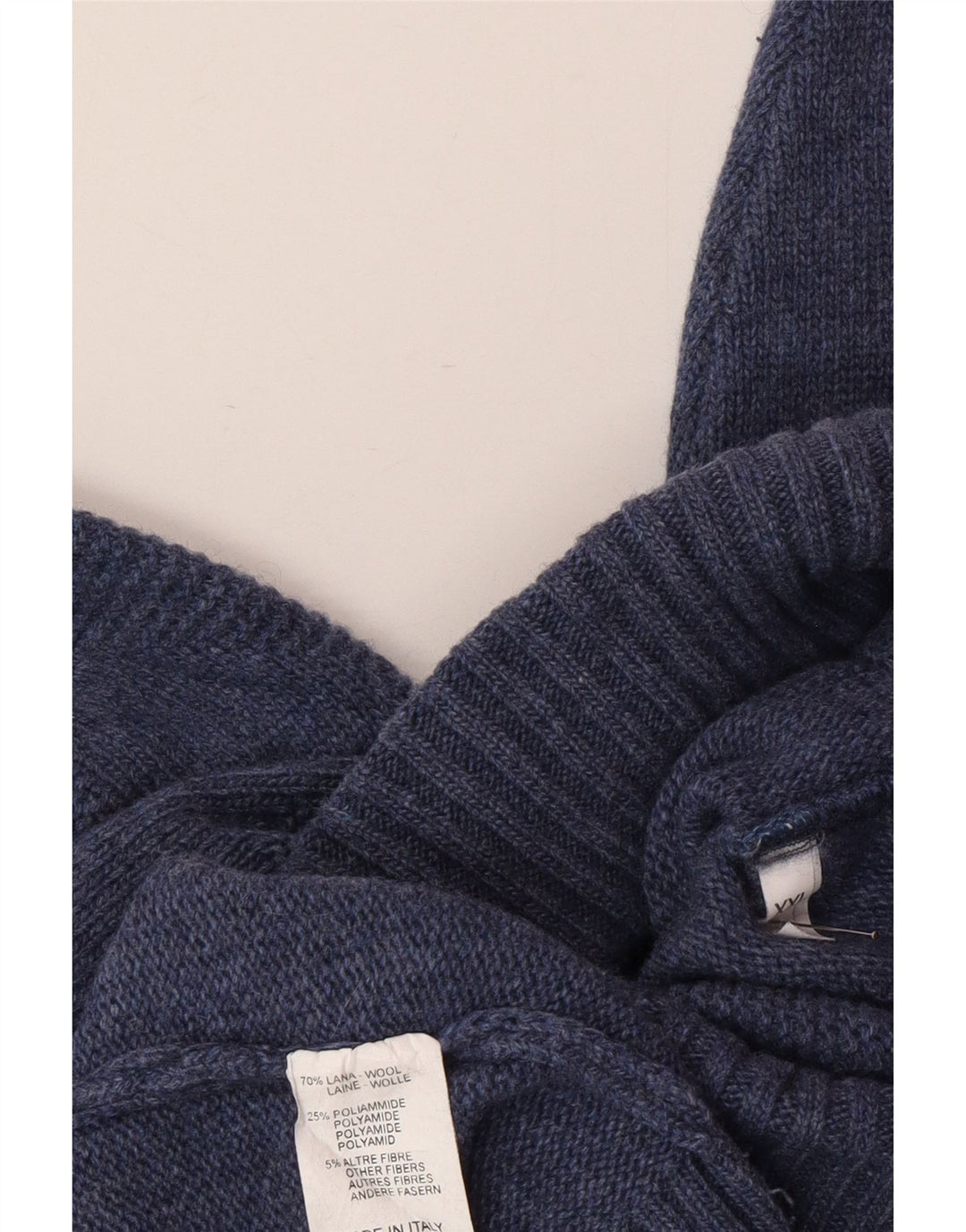 SIR RAPHAEL Damen-Pullover mit Rollkragen, UK 20 2XL, marineblaue Wolle