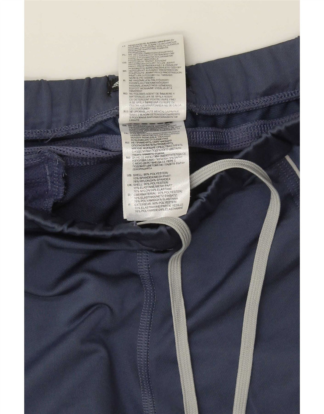 Adidas Damen Response Capri Leggings UK 12 Medium Marineblau Polyester