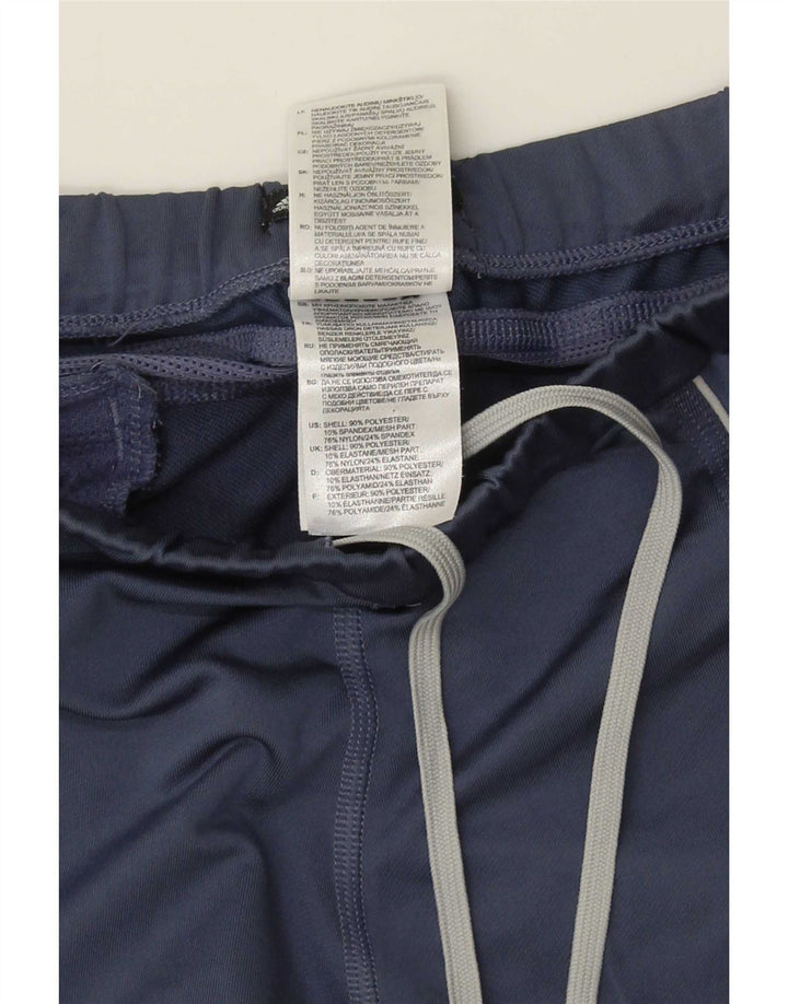 Adidas Damen Response Capri Leggings UK 12 Medium Marineblau Polyester