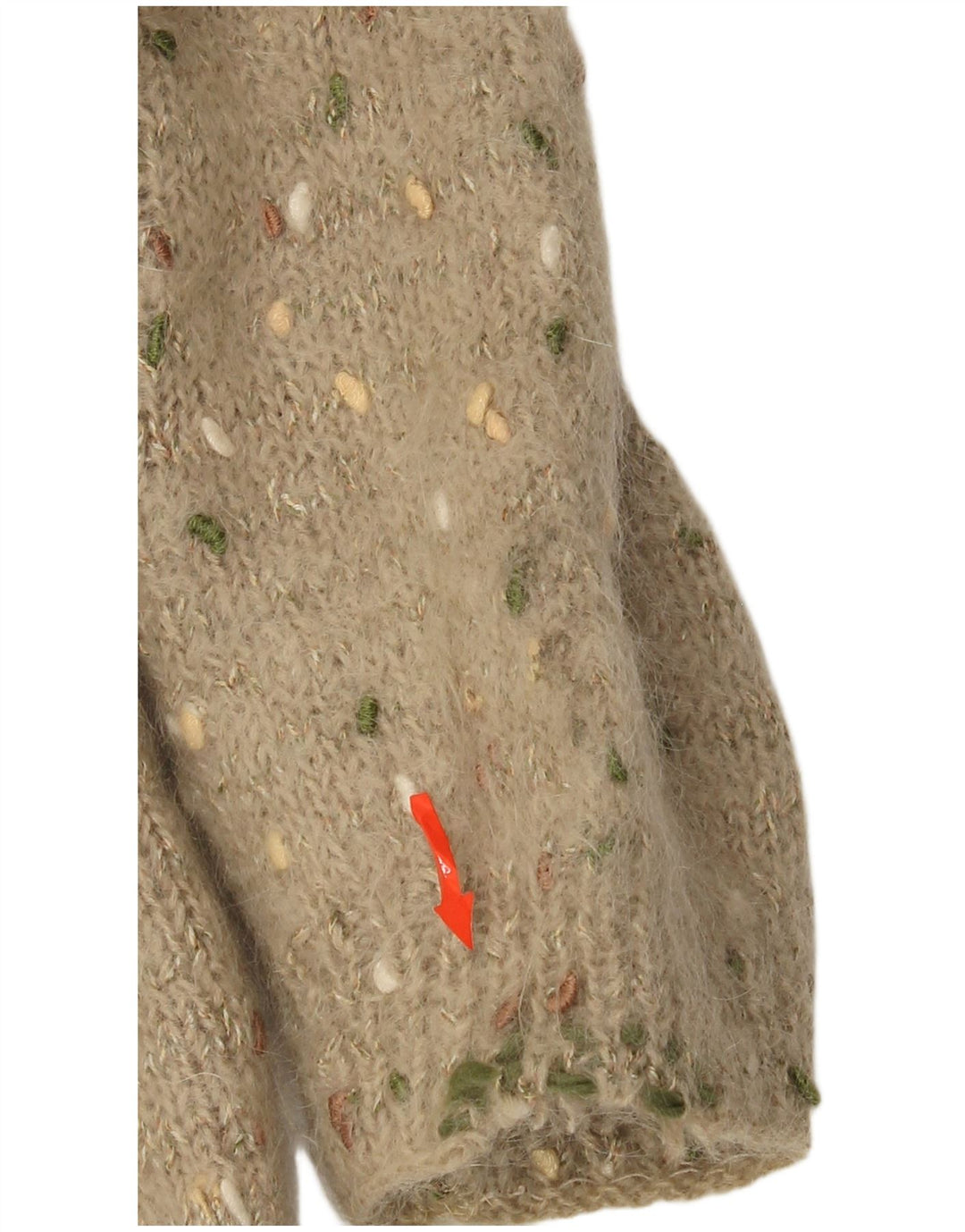 Vintage Damen Pullover mit U-Boot-Ausschnitt, UK 12, Mittelbeige, Argyle/Diamant