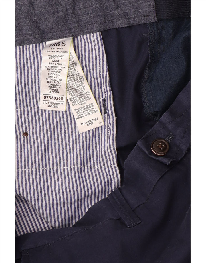 MARKS & SPENCER Blaue Hafenanzughose für Herren, W38, L29, Marineblau