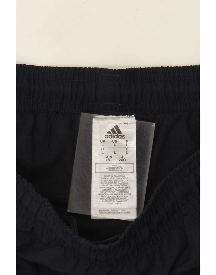 Adidas Herren-Trainingshose, groß, marineblau, Polyester