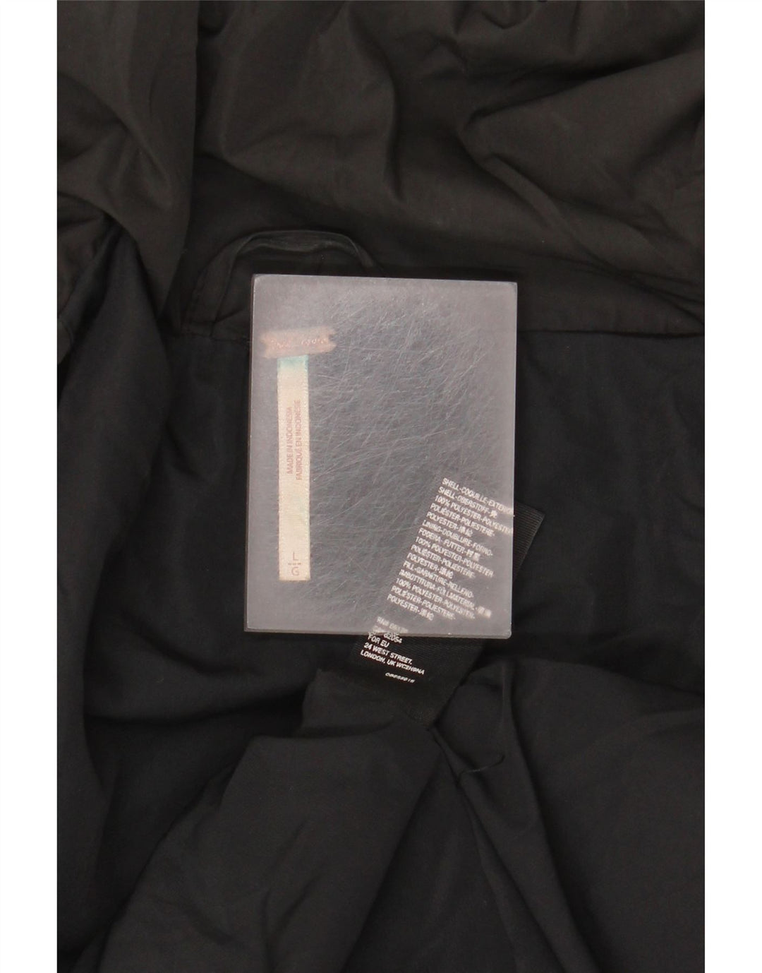 Free People Damen Übergroße wattierte Jacke UK 16 Large Schwarz Polyester