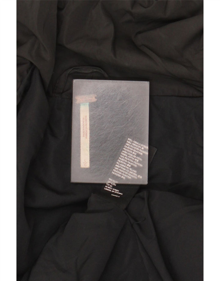 Free People Damen Übergroße wattierte Jacke UK 16 Large Schwarz Polyester