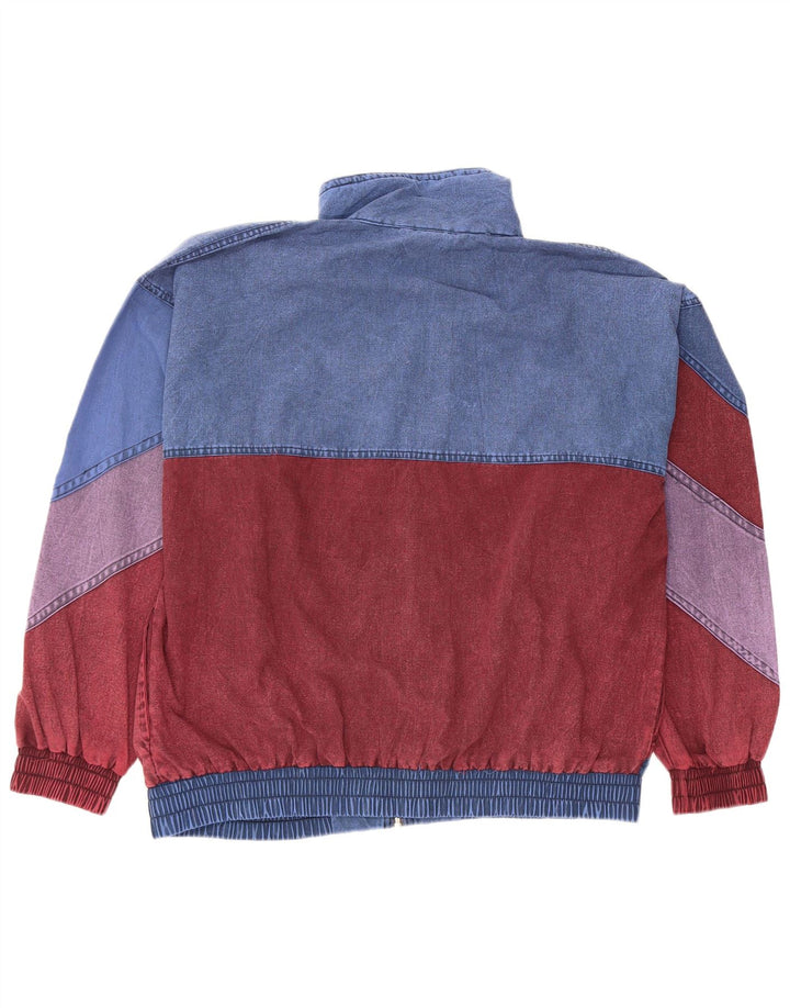 Brugi Herren Bomberjacke UK 40 Large Blau Colourblock Polyester