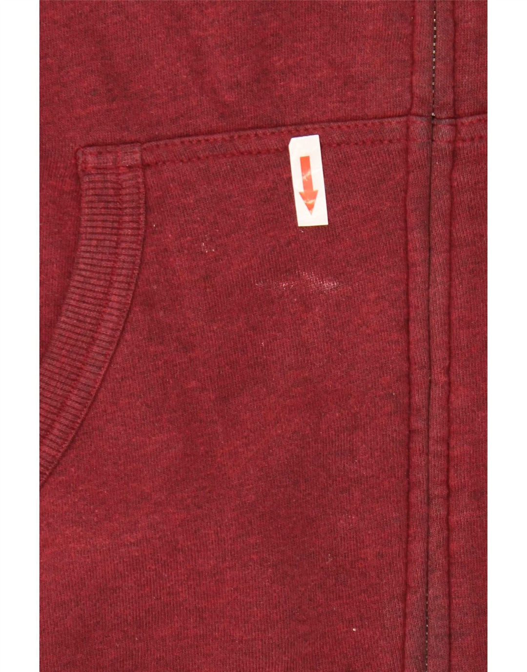 Vans Herren-Kapuzenpullover mit grafischem Reißverschluss, mittlere Burgunderrote Baumwolle