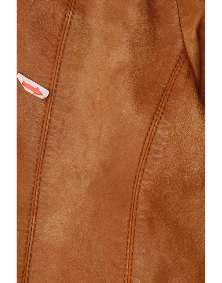 Bonita Damen Lederjacke IT 40 Small Braun