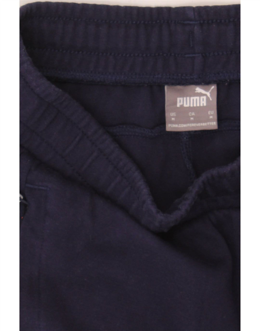 PUMA Mens Tracksuit Trousers Medium  Navy Blue Cotton Vintage Puma and Second-Hand Puma from Messina Hembry 