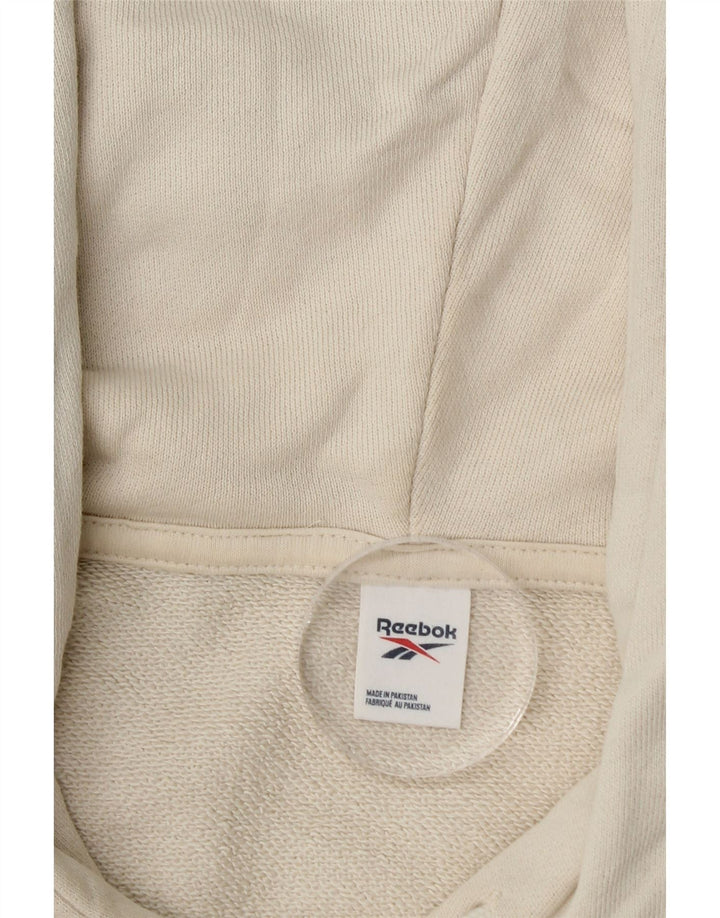 REEBOK Herren Kapuzenpullover XL, weiße Baumwolle