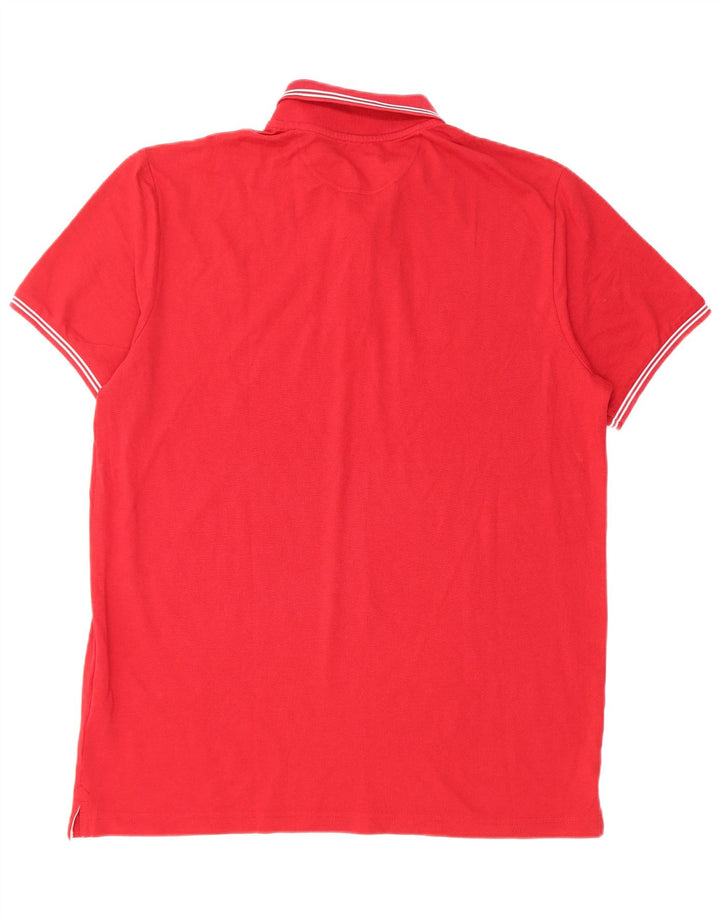 CHAMPION Mens Easy Fit Polo Shirt XL Red Cotton