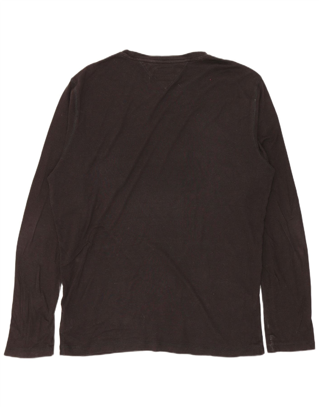 TOMMY HILFIGER Herren Top Langarm 2XL Schwarz Baumwolle