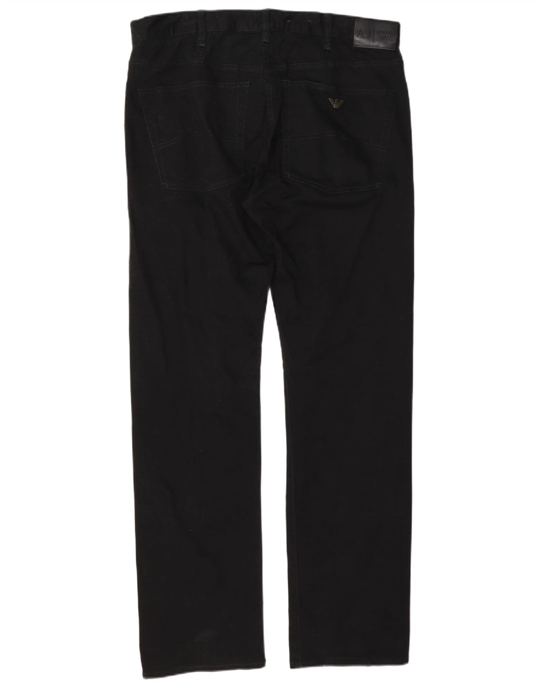 Armani Herren Straight Jeans W36 L34 Marineblaue Baumwolle