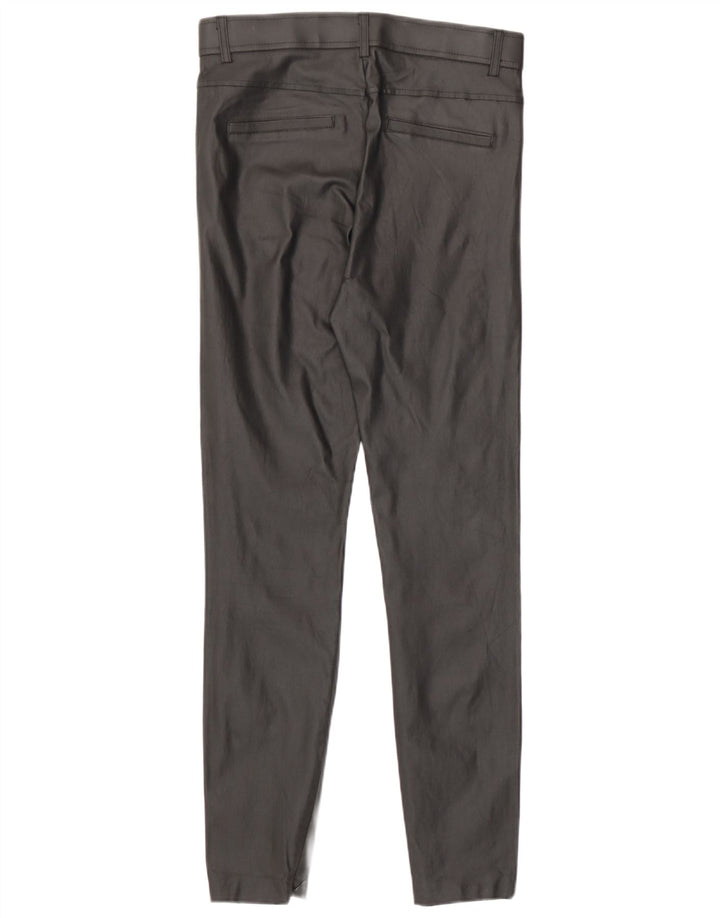 Zara Damen-Leggings aus Kunstleder, Größe M, W28, L28, Schwarz