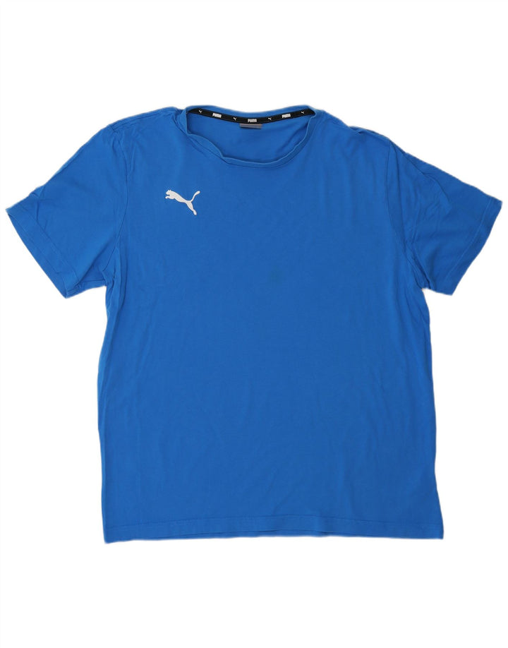 PUMA Herren T-Shirt Top XL Blau Baumwolle