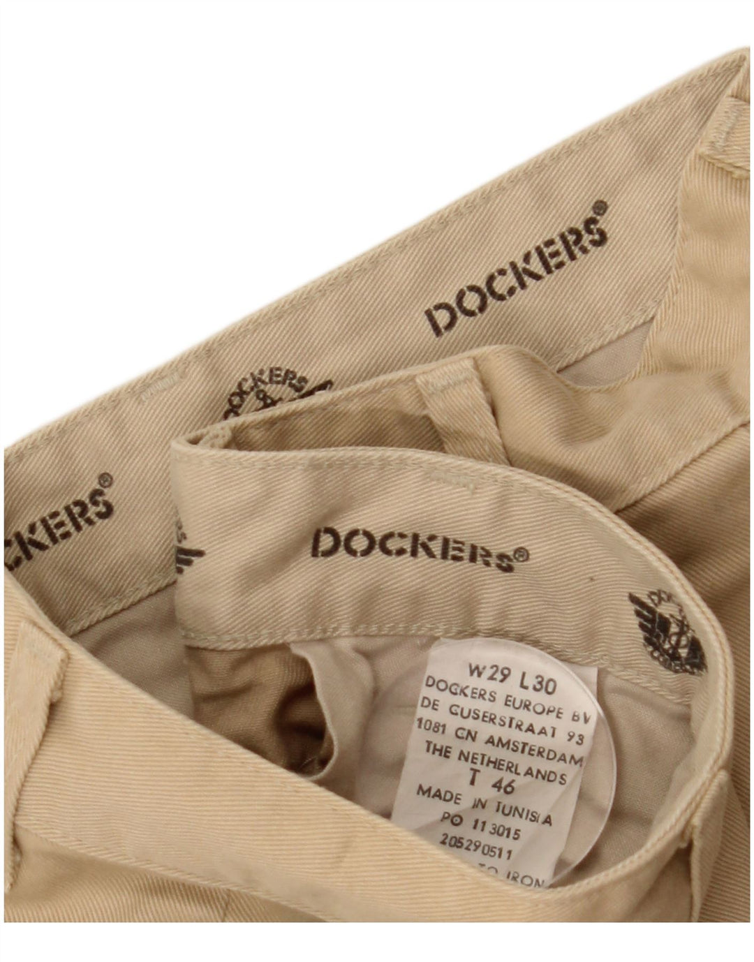 DOCKERS Herren-Chinohose mit Pegged, W29, L28, beige Baumwolle