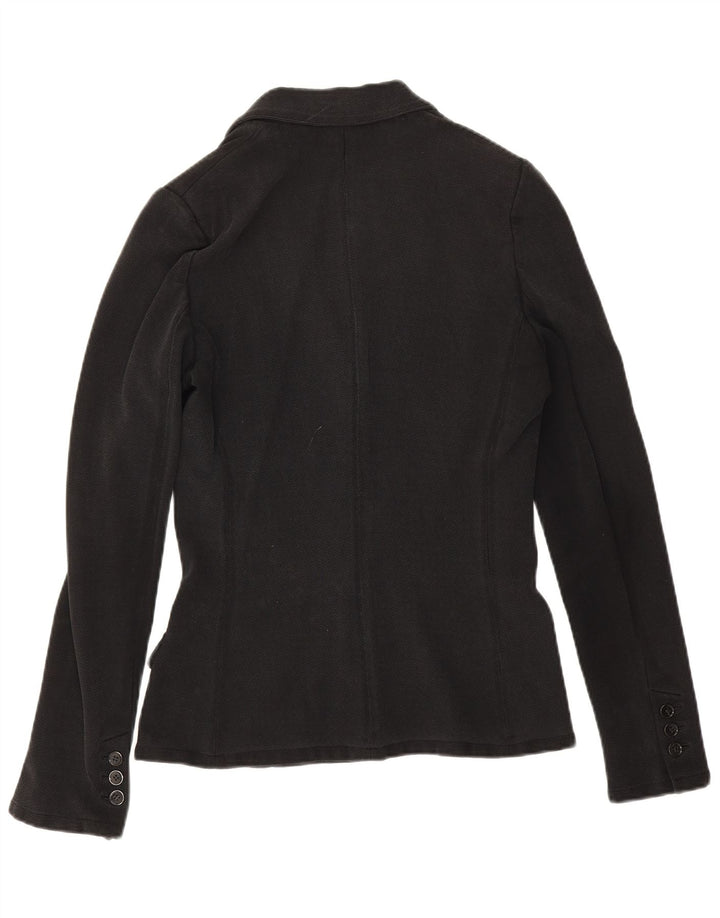 Dolce & Gabbana Damen 5-Knopf-Blazerjacke IT 46 Große schwarze Viskose