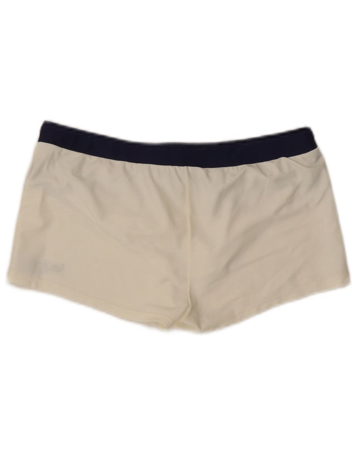 Byblos Damen Badeshorts UK 14 Mittelweiß gestreift