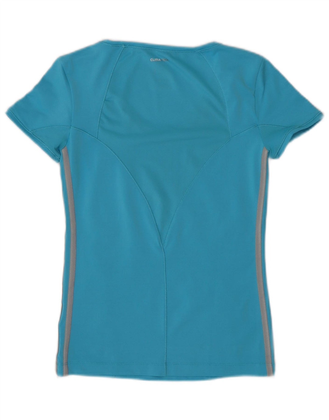 Adidas Damen Climacool T-Shirt Top UK 10 Small Blau Polyester