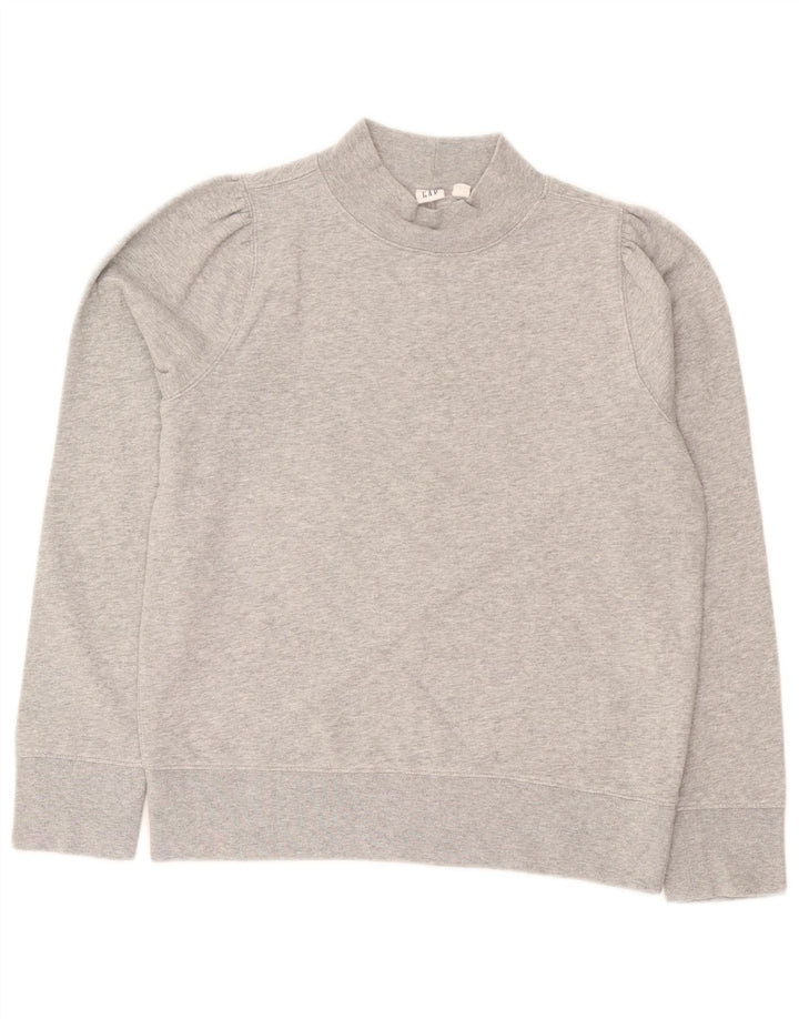 Gap Damen-Sweatshirt in Übergröße, Gr. 10, Größe S, grau gefleckte Baumwolle
