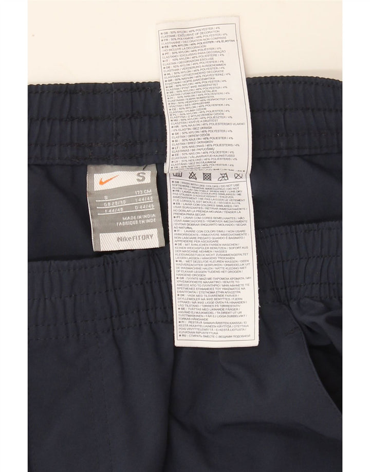 NIKE Mens Sport Shorts Small  Navy Blue Nylon Vintage Nike and Second-Hand Nike from Messina Hembry 