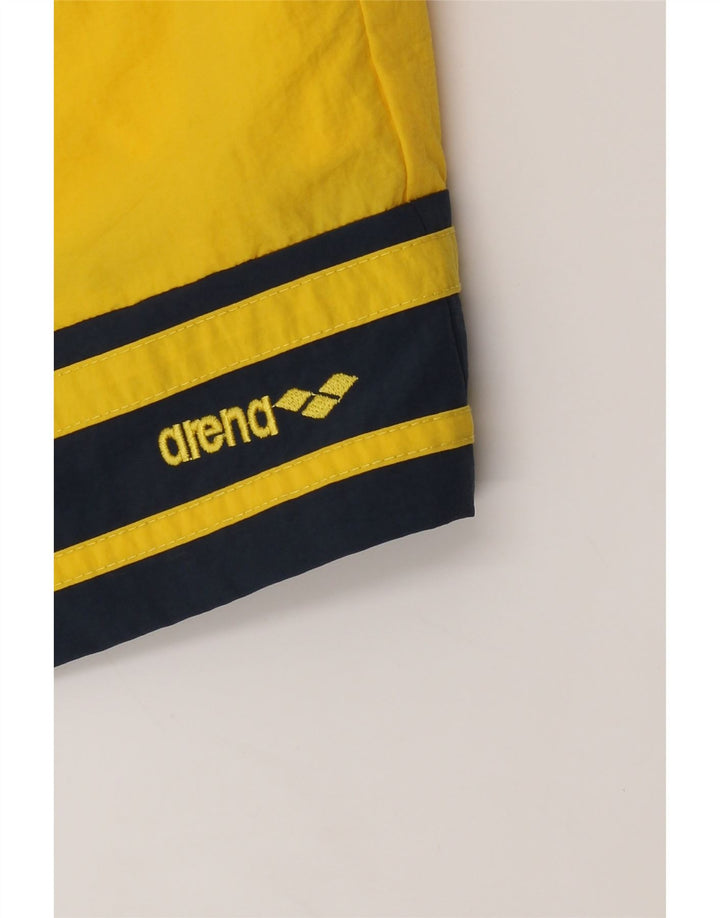 ARENA Mens Sport Shorts Small Yellow Polyamide Vintage Arena and Second-Hand Arena from Messina Hembry 