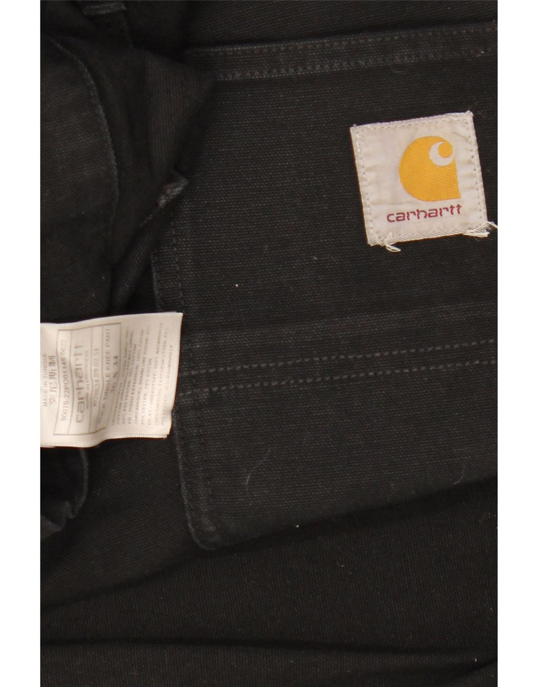 CARHARTT Gerade Herren-Cargohose W36 L34 Schwarz Polyester