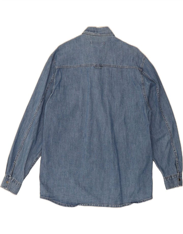 MUSTANG Mens Denim Shirt Large Blue Cotton Vintage Mustang and Second-Hand Mustang from Messina Hembry 