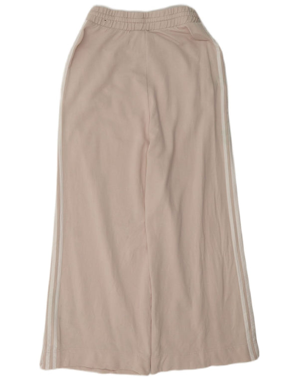 Adidas Damen-Trainingshose mit weitem Bein, UK 8/10, Größe S, rosa, Baumwolle