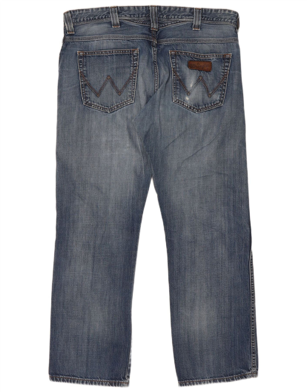 Wrangler Herren Clyde Straight Jeans W36 L30 Blaue Baumwolle